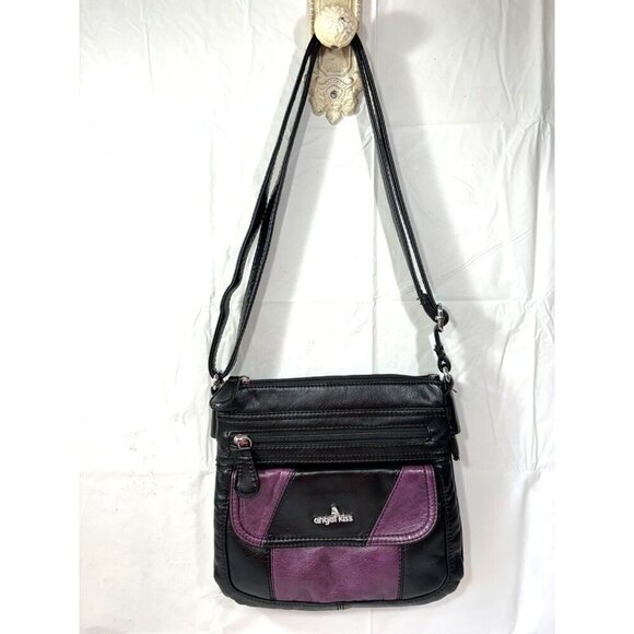 Angel Kiss Casual Crossbody Shoulder Bag Vegan Leather - Picture 1 of 16